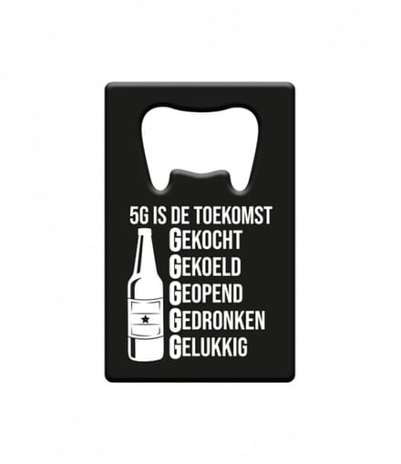 Metal beer opener - 5G is de toekomst