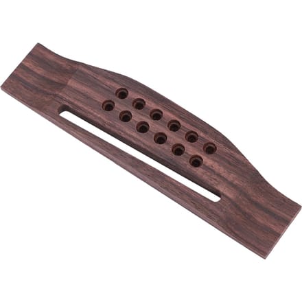 12-snarige palissander akoestische gitaarbrug zadel black