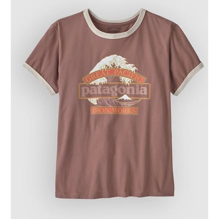 Patagonia Great Waves Ringer T-Shirt roze