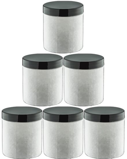 Claudius Badzout No Scent No Colour - 300 gram - Pot met zwarte deksel - set van 6 stuks