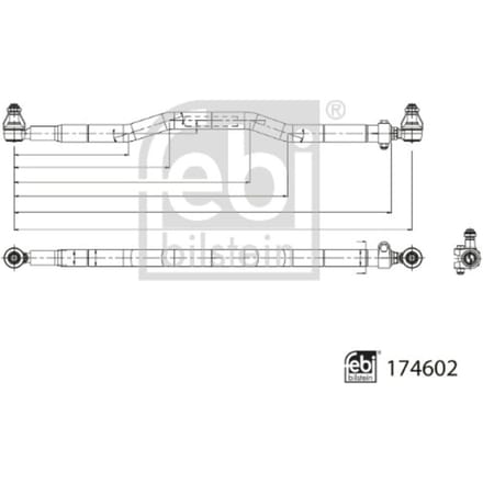 Spoorstang FEBI BILSTEIN 174602