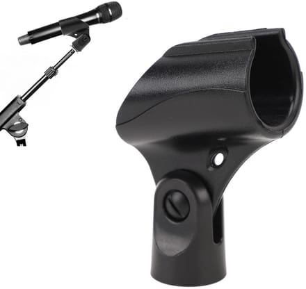 Dailygoods- Hoekmicrofoonklem Verstelbaar - Duurzaam ABS-Materiaal - Universele Compatibiliteit - Stevige Grip - Geschikt voor Microfoon Diameter 25-30 Mm - Professionele Audio-ervaring - Microfoonclip