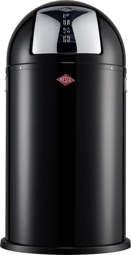Wesco Pushboy Prullenbak - Afvalbak Wesco - 50 Liter - Zwart
