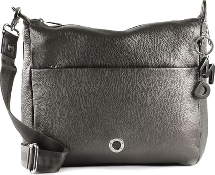 MANDARINA DUCK Leren Schoudertas Mellow Lux Crossover Graphite Donkergrijs