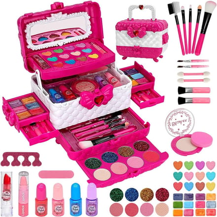 Make up Koffer Meisjes - Set met Inhoud Kinderen - Speelkoffer - Prinsessen
