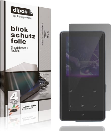dipos – Matte Privacy Screenprotector geschikt voor Aroeally MP3-17 | Anti-Spy Beschermfolie