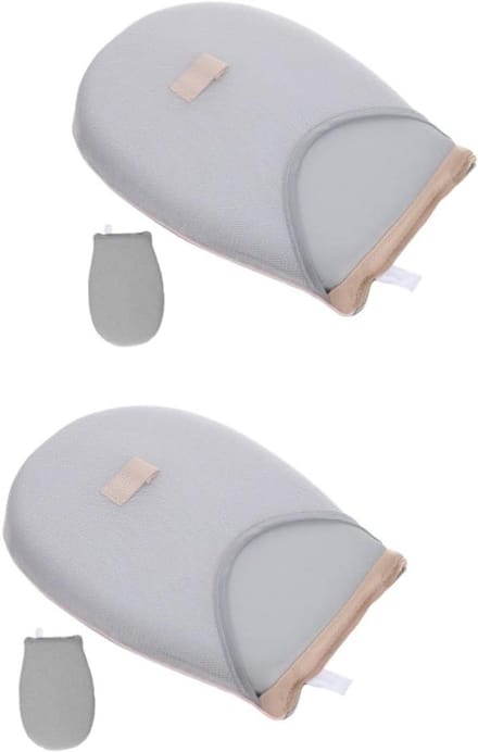 Stoomhandschoen Kleding - Strijk Protector - Kleding Stomen - Warmte Isolatie - 2 Stuks - Lichtgrijs
