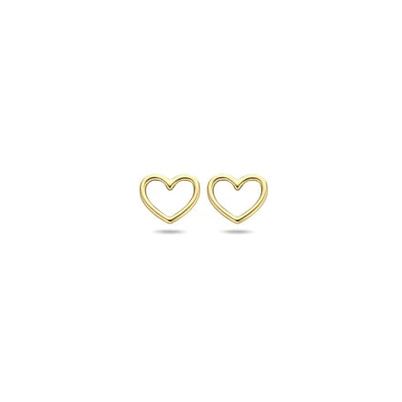 Sparkle14 Oorknoppen Hart 5 mm - Goud