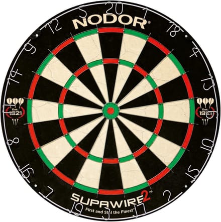 Professioneel Dartbord met Zwart Haar Borstels - Standaard Maat