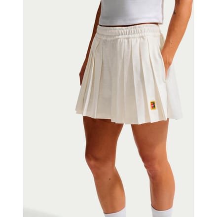 Nike Court Dri-Fit High Rise  Shorts Dames-crème