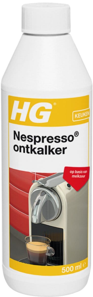 HG - Keuken - Nespresso Ontkalker - Op Basis van Melkzuur - 500 ml - 1 stuk