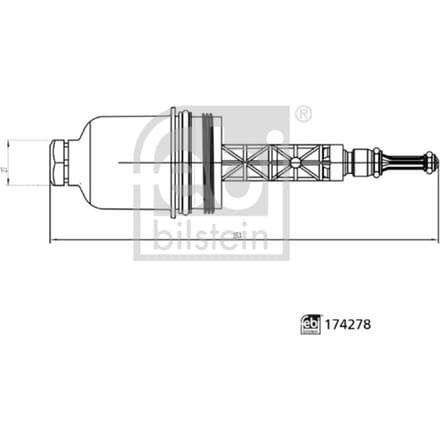 Deksel, oliefilterbehuizing FEBI BILSTEIN 174278