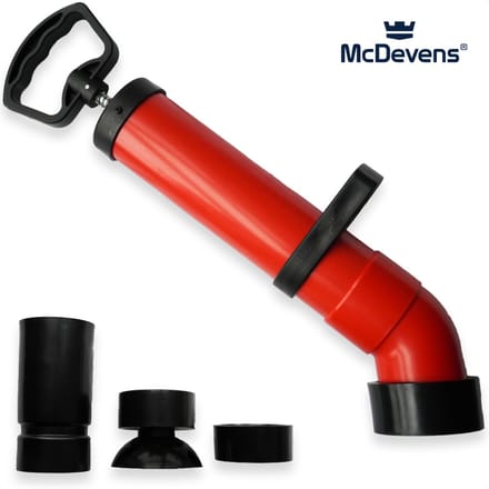 McDevens Professionele Ontstopper Pomp - Rioolontstopper - Gootsteenontstopper - ontstopper afvoer - Ontstoppingsveer - Plopper