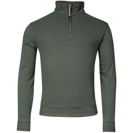 Baileys Trui Sweat Front Two-Tone Honeycomb Doubleface Interlock Donker Groen / male