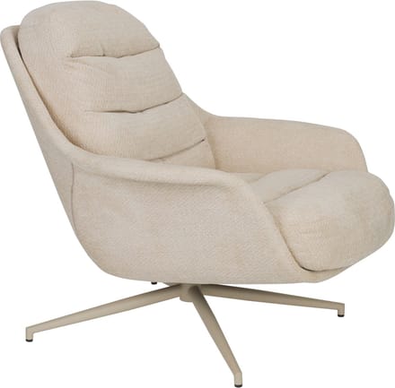 Zuiver Philly Loungestoel/ fauteuil - Beige