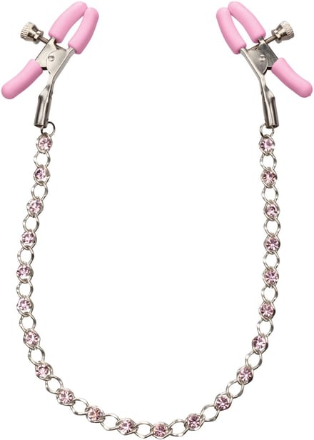 CalExotics First Time Tepelklemmen met Kristallen Ketting
