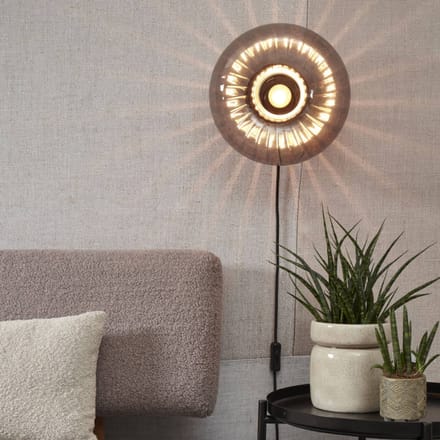 it's about RoMi Wandlamp Brussels - Antraciet - Ø27cm - Binnen Modern,Luxe