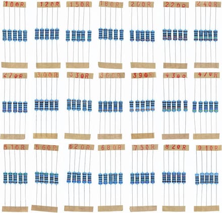 Weerstand Kit - Elektronische Componenten - Elektronica Projecten - 1 Watt Vermogen - 21 Waarden