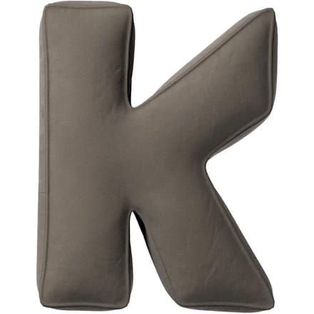 Kussen letter k Yellow Tipi Posh Velvet