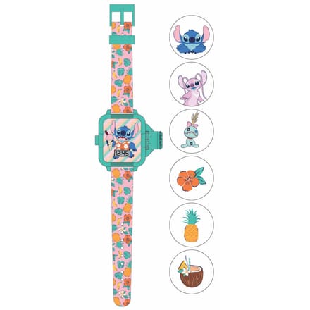 Stitch Kinder LCD horloge met pojector