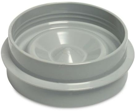 PVC eindkap – 125 mm lijmmof/spie grijs AB01