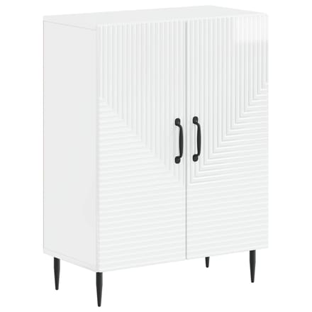 vidaXL - Badkamer - Opbergkast - HAARLEM - Hoogglans - Wit - 59,5 - x - 31 - x - 80 - cm