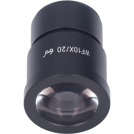 Objectif de microscope WF10X20 Objectif de microscope stéréo de laboratoire Interface 30 mm Point oculaire haut Grand angle