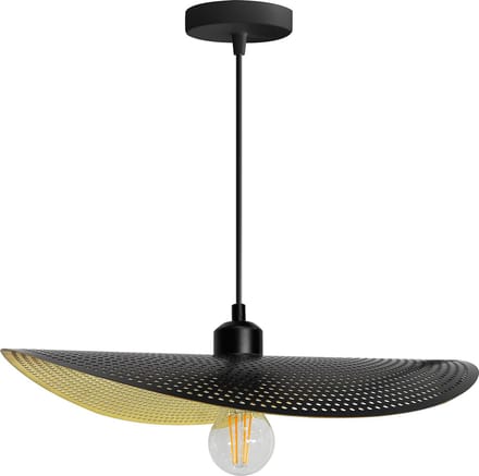 Toolight App1469-1Cp Hanglamp Zwart 30X30X4Cm
