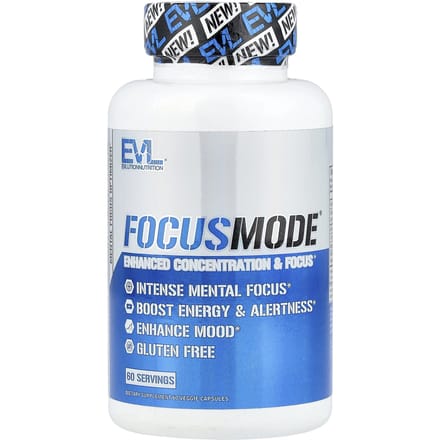 EVLution Nutrition, FocusMode®, 60 vegetarische capsules