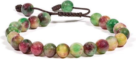 Mala Armband Agaat 21 Kralen - Verstelbaar