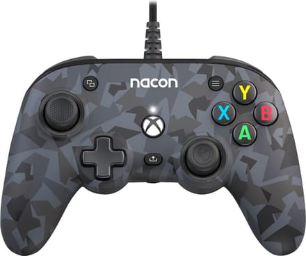 NACON Wired Pro Compact Controller Grey Camo - Wired Controller - Microsoft Xbox One