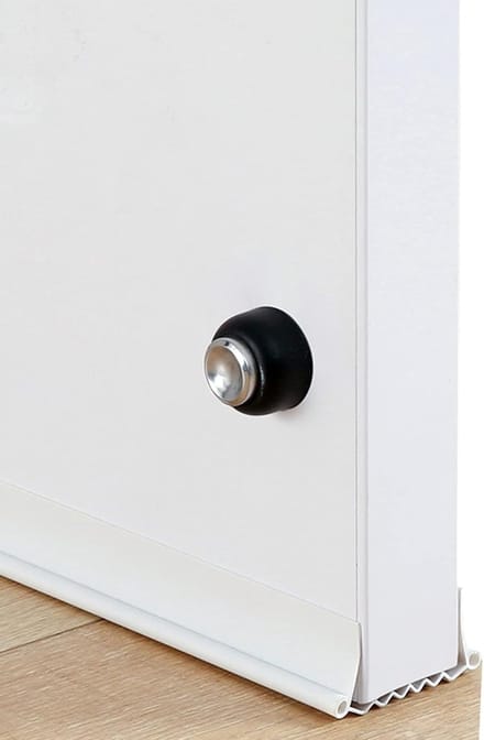 Deurtochtstopper - Onderdeurstrip - Tocht Weren - Verstelbare Lengte - 38 Inch - Wit