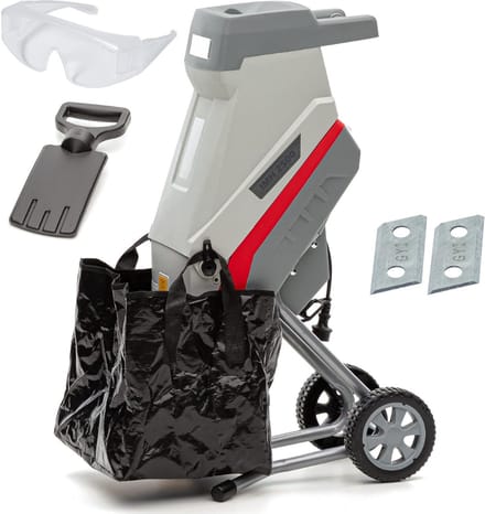 Zyrex® Hakselaar Versnipperaar – Hakselaar Electrisch - Shredder - Grijs - 46cm x 37cm x 91cm