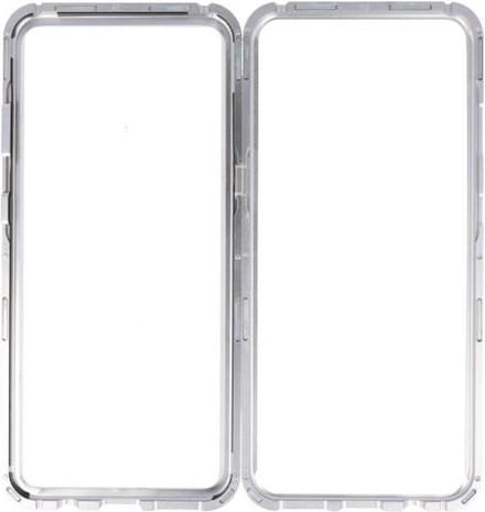 Zilver Transparant Magnetisch Back Cover Hoesje voor Samsung Galaxy S8