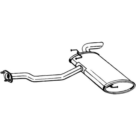 Geluiddemper achter BOSAL 165-107