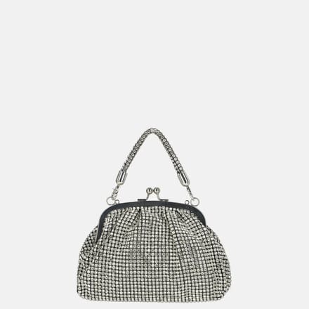 Firenze Strass handtas silver