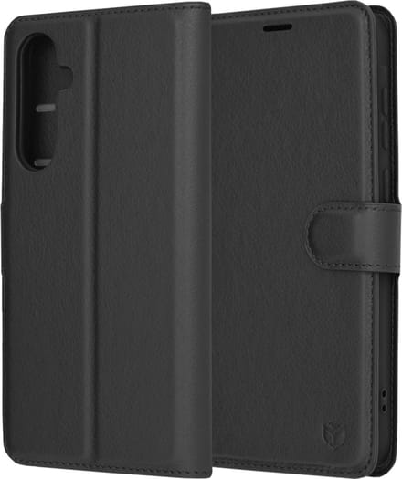 Hoesje geschikt voor Samsung Galaxy A35 - Techsuit Leather Folio Book Wallet Case - Zwart