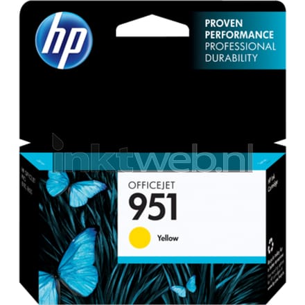 Inktcartridge hp cn052ae 951 geel