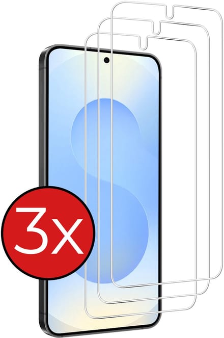 Screenprotector - 3 Stuks - Geschikt voor Samsung Galaxy S25 Edge - Extra Sterk - Beschermglas - Gehard Glas - Tempered Glass - Screen Protector