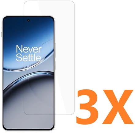 Screenprotector Glas - Tempered Glass Screen Protector Geschikt voor: OnePlus Nord 4 5G - 3x