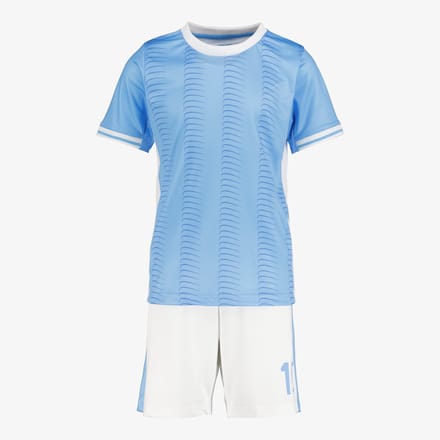 Dutchy tweedelige kinder sport set blauw wit - Maat 176