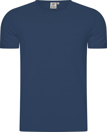 Mario Russo T-shirt - T-shirts Heren - Katoen - XL - Navy