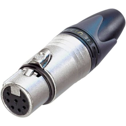 Neutrik NTR-NC7FXX Xlr Cable Socket 7 Cable Socket/straight Xx Soldeer Connecties Nickel-plated