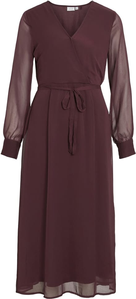 VILA maxi-jurk VIFALIA lane mouwen