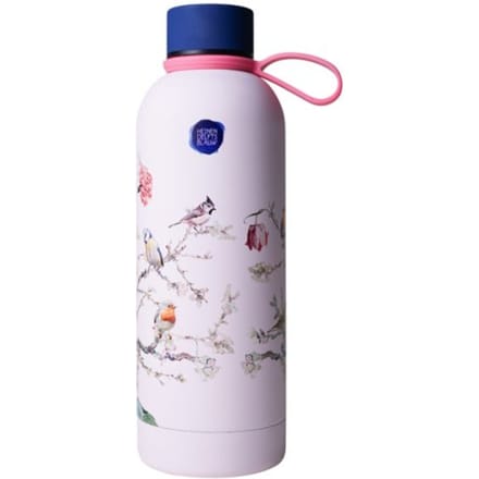 Waterfles Bosvogels roze - Geïsoleerd - RVS - 500 ml