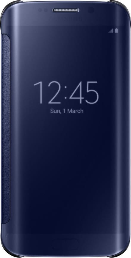 Samsung Galaxy S6 Edge Clear View Cover - Zwart
