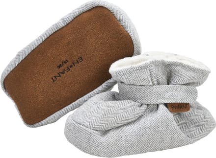 En Fant Kinderschoenen Babyslofjes 250004-Grijs gemêleerd