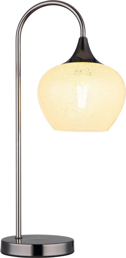 Tafellamp - antraciet - MAXY - glas - kleurglas-lamp - E27 - 15548TK - Globo