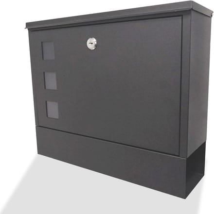 Brievenbus - Brievenbus buiten - Post ontvangen - Gegalvaniseerd staal - 36x30 cm - Wit