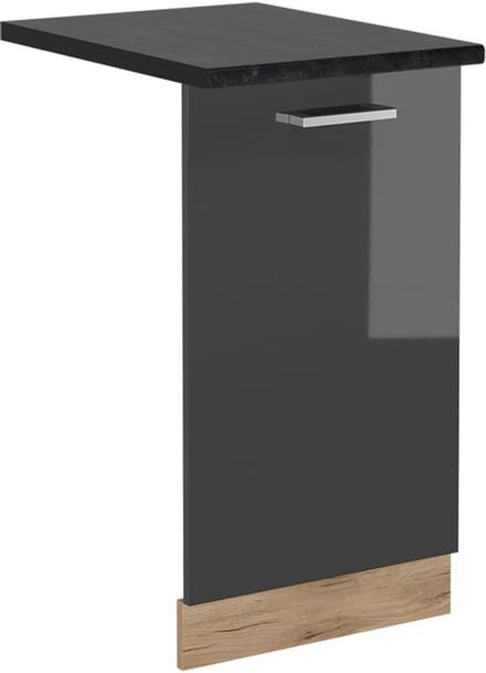 Vicco R-Line Vaatwasserfrontpaneel – 45 cm, WB Antraciet Antraciet Hoogglans